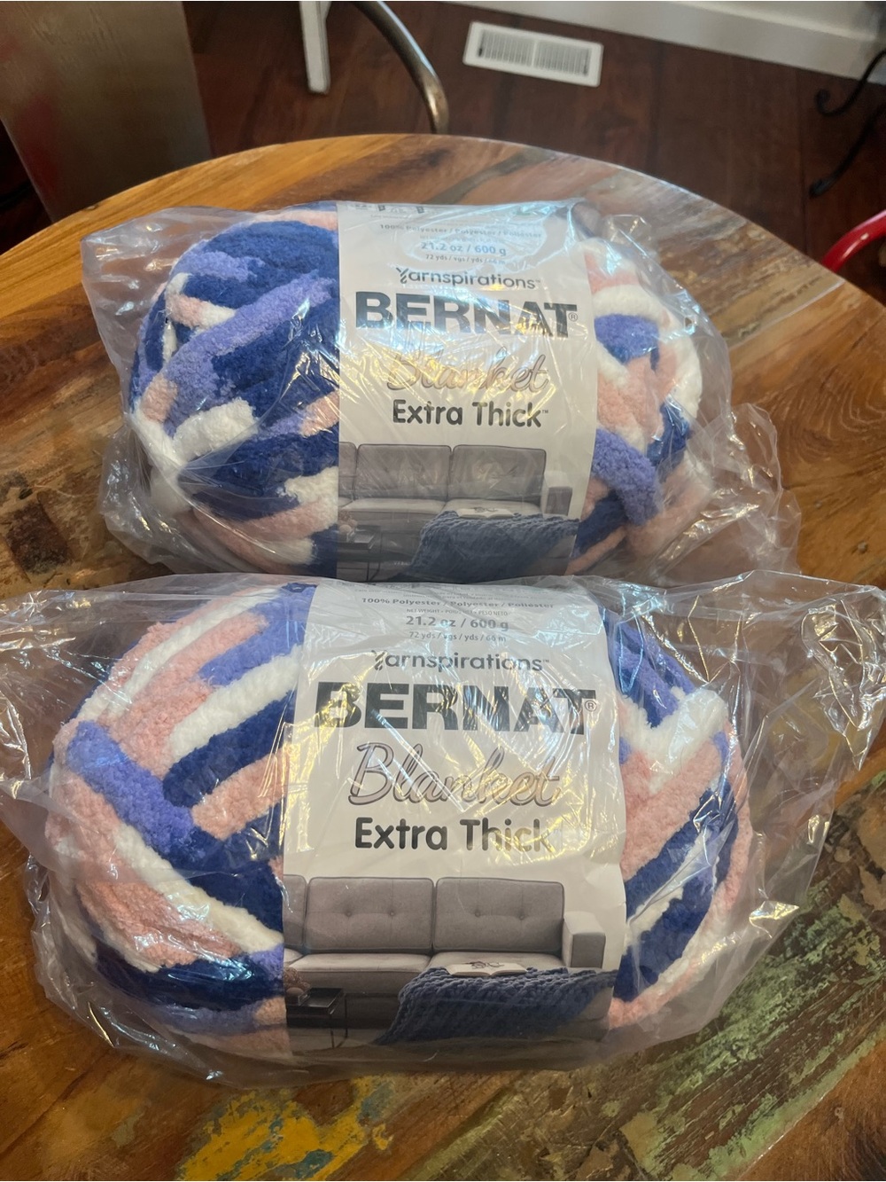NWT 2 Skeins of Bernat Blanket Yarn